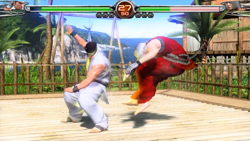 セガ「バーチャ！」ナムコ「鉄拳！」タカラ「闘神伝！」カプコン「ヴァンパイア！ストゼロ！」