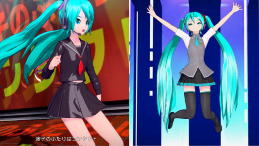 【悲報】Switch『初音ミク Project DIVA MEGA39’s』、下着がガッツリ見えてしまう不具合が修正される