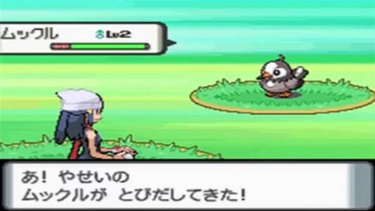 【ダイパ】ムクホーク、最初の草むらで捕まえられるくせに強すぎる