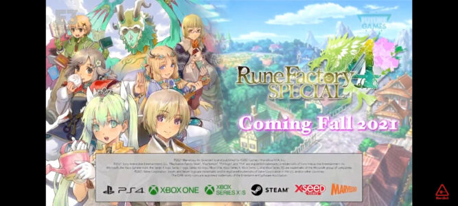 『ルーンファクトリー4SP』PS4/XboxOne/Steamで秋に発売決定!