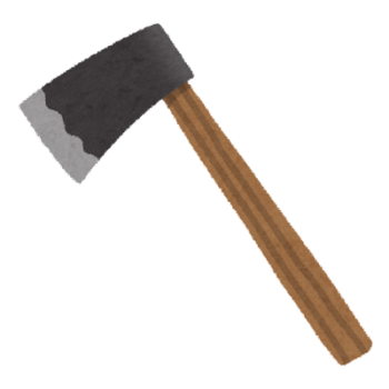 ゲームに出てくる斧の特徴「攻撃力が高い」「重い」「命中率が低い」