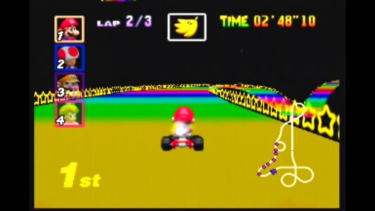 『マリオカート64』のレインボーロード ってなんであんなに最高なんだろうな