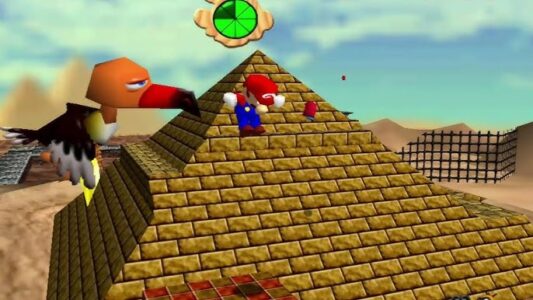 『スーパーマリオ64』を始めたワイ、あっちっち砂漠で逝く