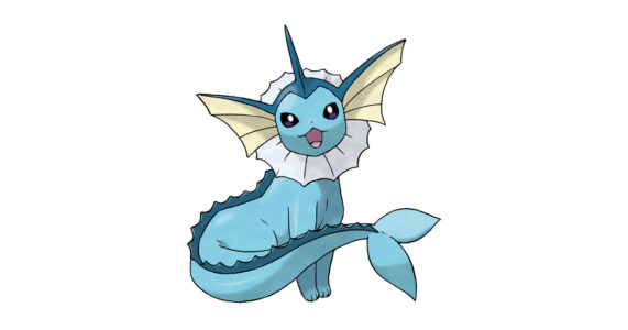 【画像】等身大のシャワーズ、想像の6倍デカい