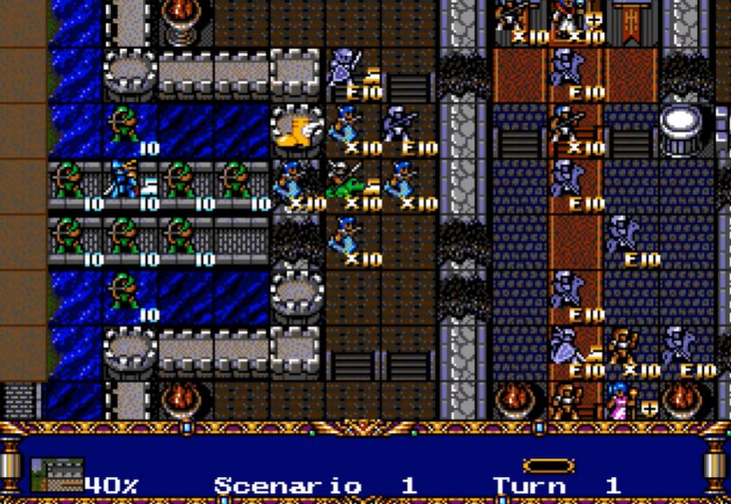 今更メガドライブの『ラングリッサー』やってんだけど